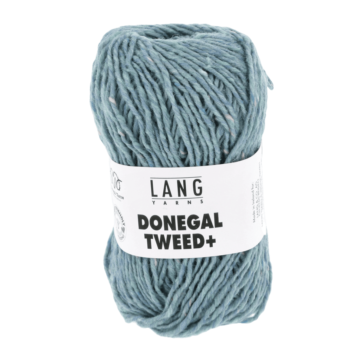 Lang Yarns Knitting Pattern Small-Medium - 11 balls / reseda 1143.0073 REESE Sweater Pattern Bundle in DONEGAL TWEED+ by LANGYARNS | Punto 77-014