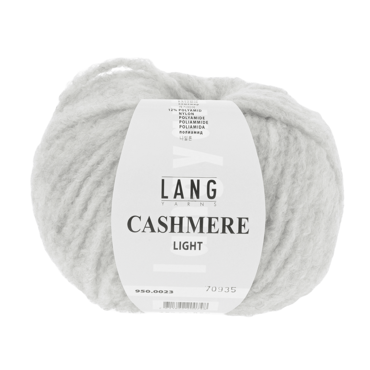 Lang Yarns Knitting Pattern Small-Medium - 11 balls / silver 950.0023 ISOLDE Sweater Pattern Bundle in CASHMERE LIGHT by LANGYARNS | Fatto a Mano 278-048