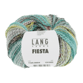 Lang Yarns Knitting Pattern Small-Medium - 11 balls / turquoise/aqua/grey/salmon 1160.0004 ANISSA Dress Pattern Bundle in Fiesta by LANGYARNS | Fatto a Mano 284-011