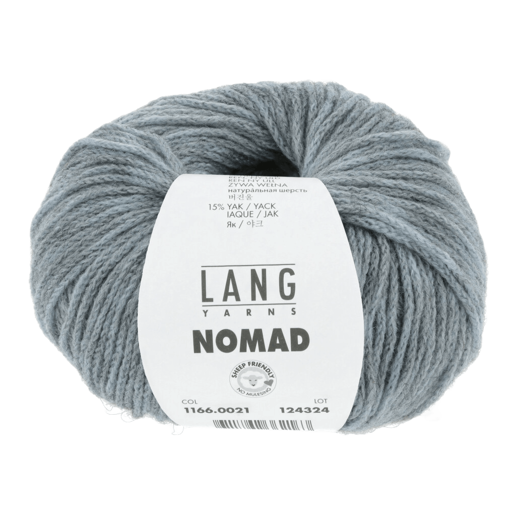 Lang Yarns Knitting Pattern Small-Medium - 12 balls / light blue 1166.0021 UMBRIA Jacket Pattern Bundle in Nomad by LANGYARNS | Fatto a Mano 286-004