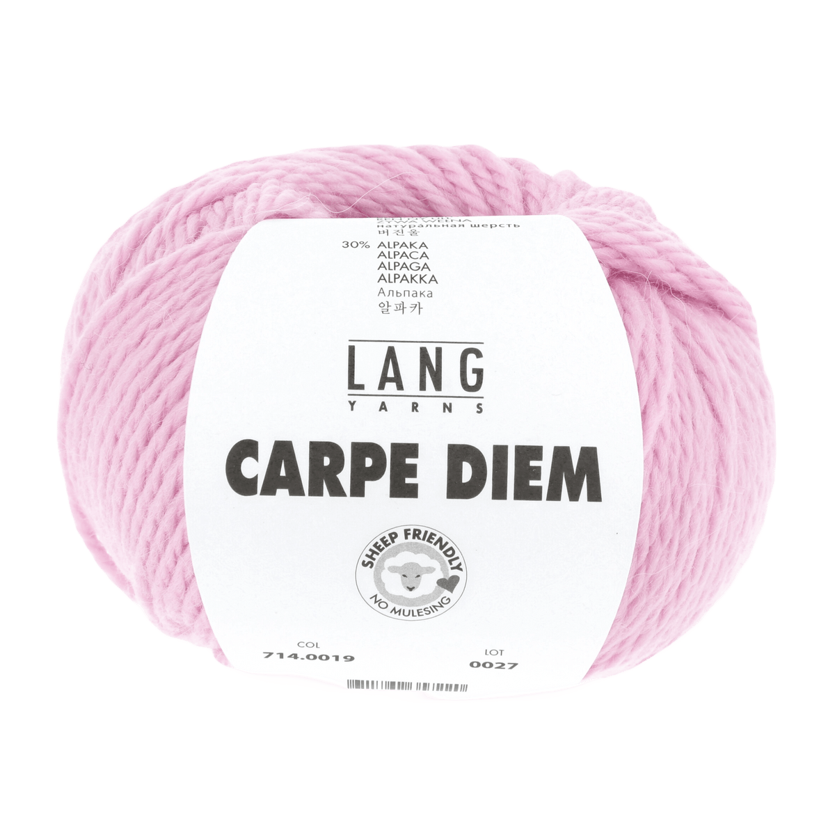 Lang Yarns Knitting Pattern Small-Medium - 12 balls / rose 714.0019 KALEA Cardigan Pattern Bundle in Carpe Diem by LANGYARNS | Fatto a Mano 286-009