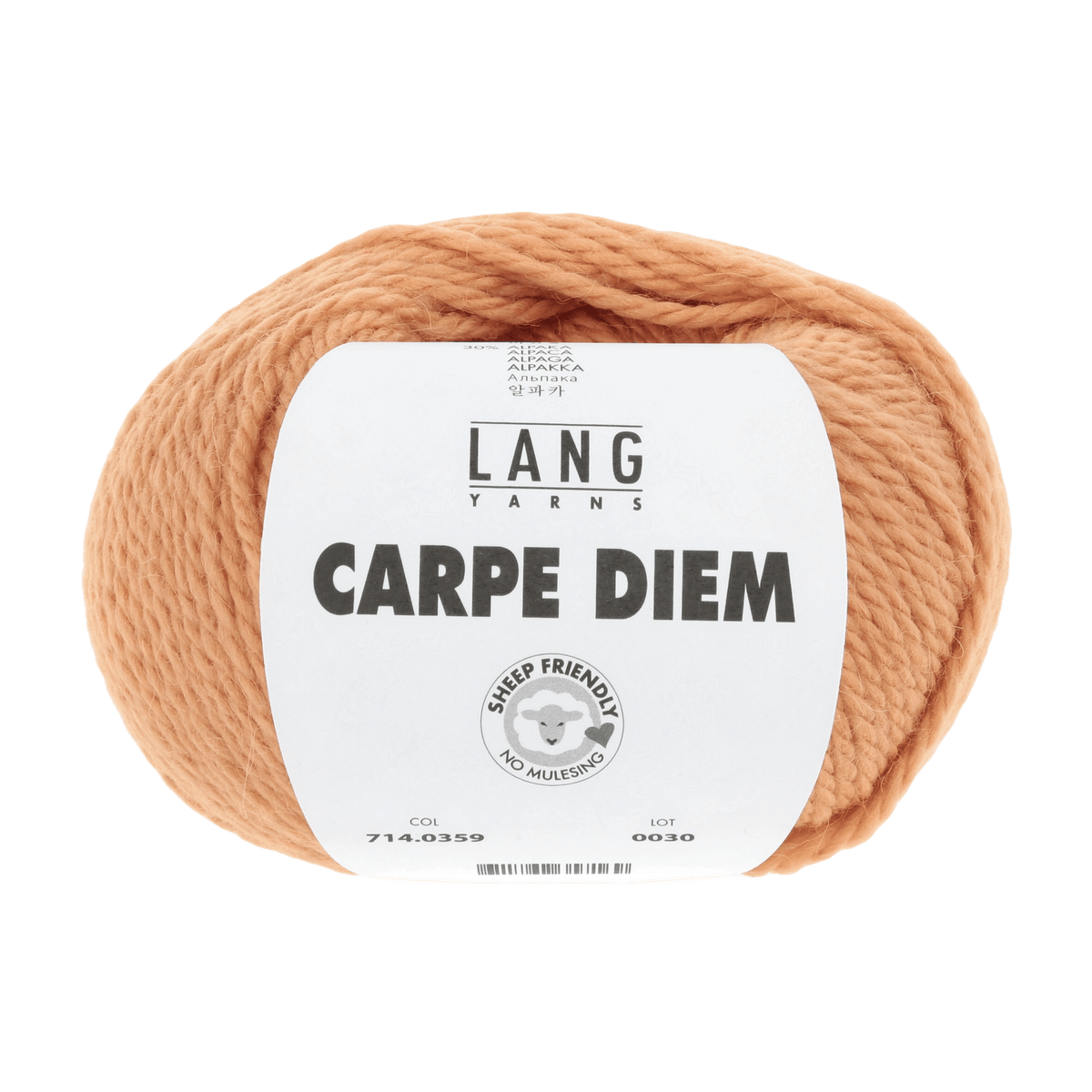 Lang Yarns Knitting Pattern Small-Medium - 12 balls / tangerine 714.0359 KALEA Cardigan Pattern Bundle in Carpe Diem by LANGYARNS | Fatto a Mano 286-009