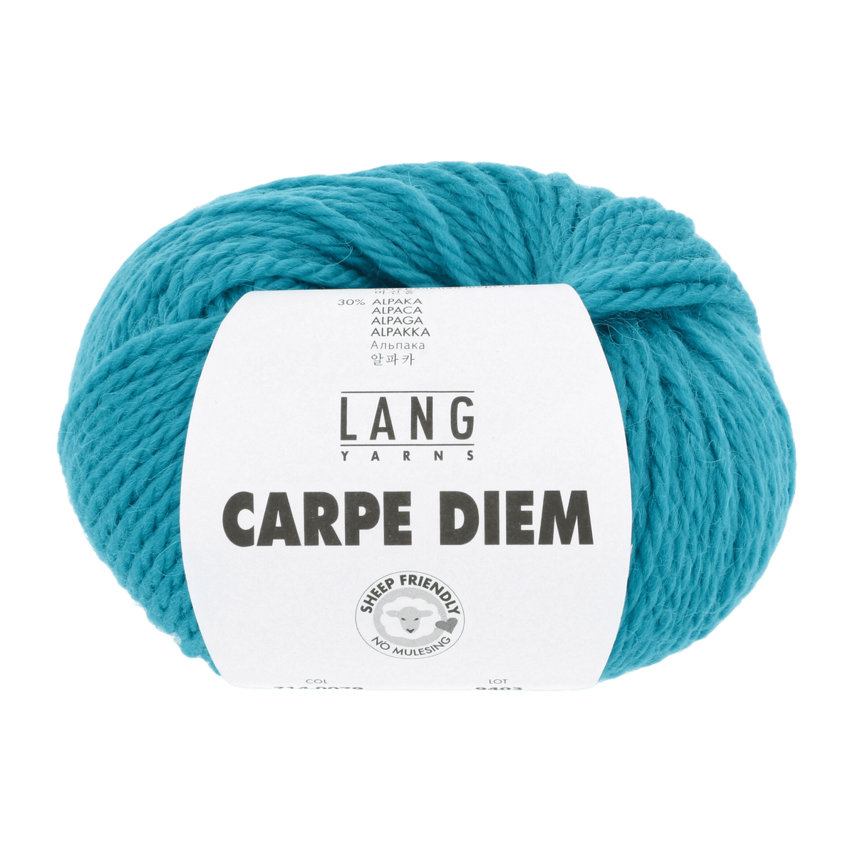 Lang Yarns Knitting Pattern Small-Medium - 12 balls / turquoise 714.0079 KALEA Cardigan Pattern Bundle in Carpe Diem by LANGYARNS | Fatto a Mano 286-009