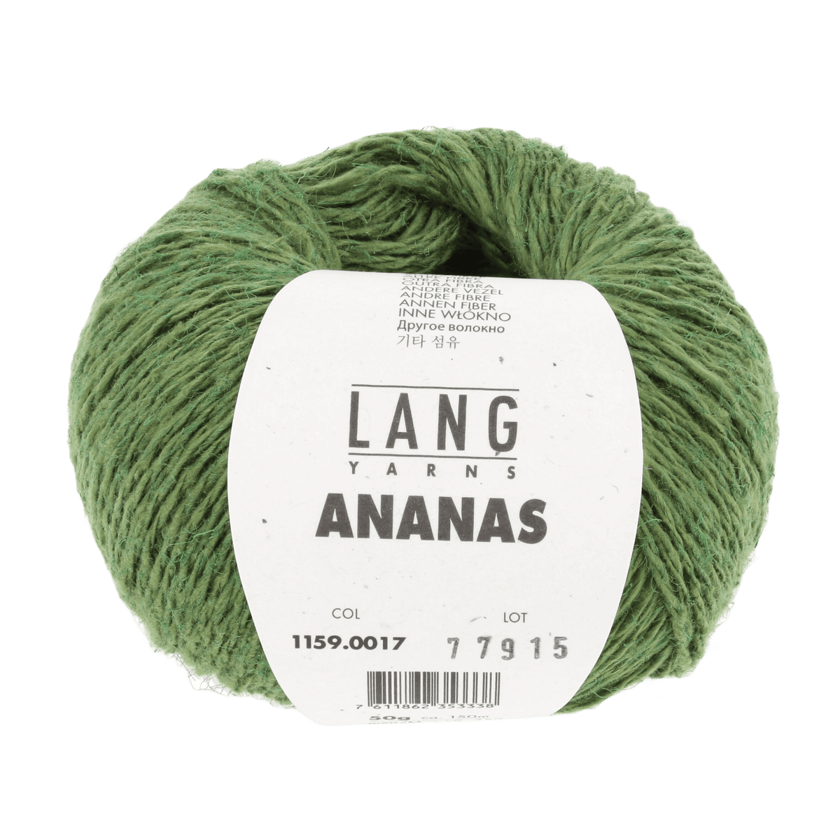 Lang Yarns Knitting Pattern Small-Medium - 13 balls / grassgreen 1159.0017 Lea Crochet Jacket Pattern Bundle in Ananas by LANGYARNS | Fatto a Mano 288-003