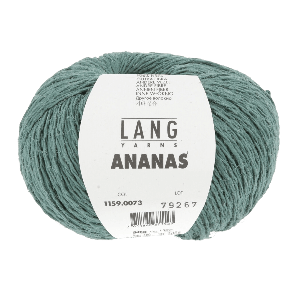 Lang Yarns Knitting Pattern Small-Medium - 13 balls / jade 1159.0073 Lea Crochet Jacket Pattern Bundle in Ananas by LANGYARNS | Fatto a Mano 288-003