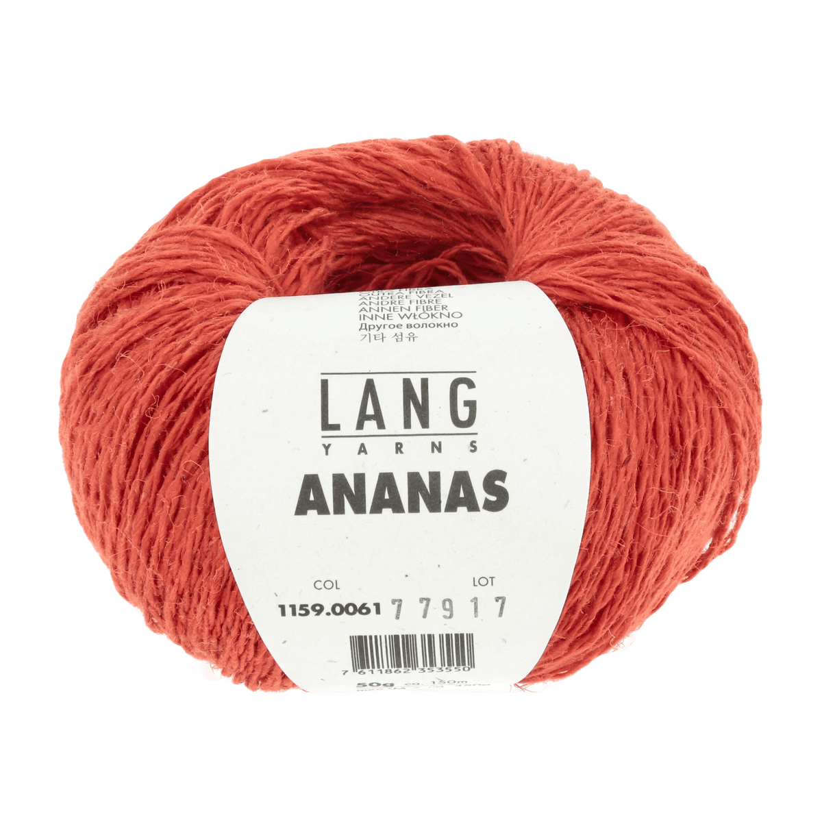 Lang Yarns Knitting Pattern Small-Medium - 13 balls / tomato 1159.0061 Lea Crochet Jacket Pattern Bundle in Ananas by LANGYARNS | Fatto a Mano 288-003