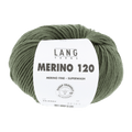 Lang Yarns Knitting Pattern Small-Medium - 14 balls / crocodile green 34.0397 Roll-neck pullover Pattern Bundle in MERINO 120 by LANGYARNS | Punto 55-011
