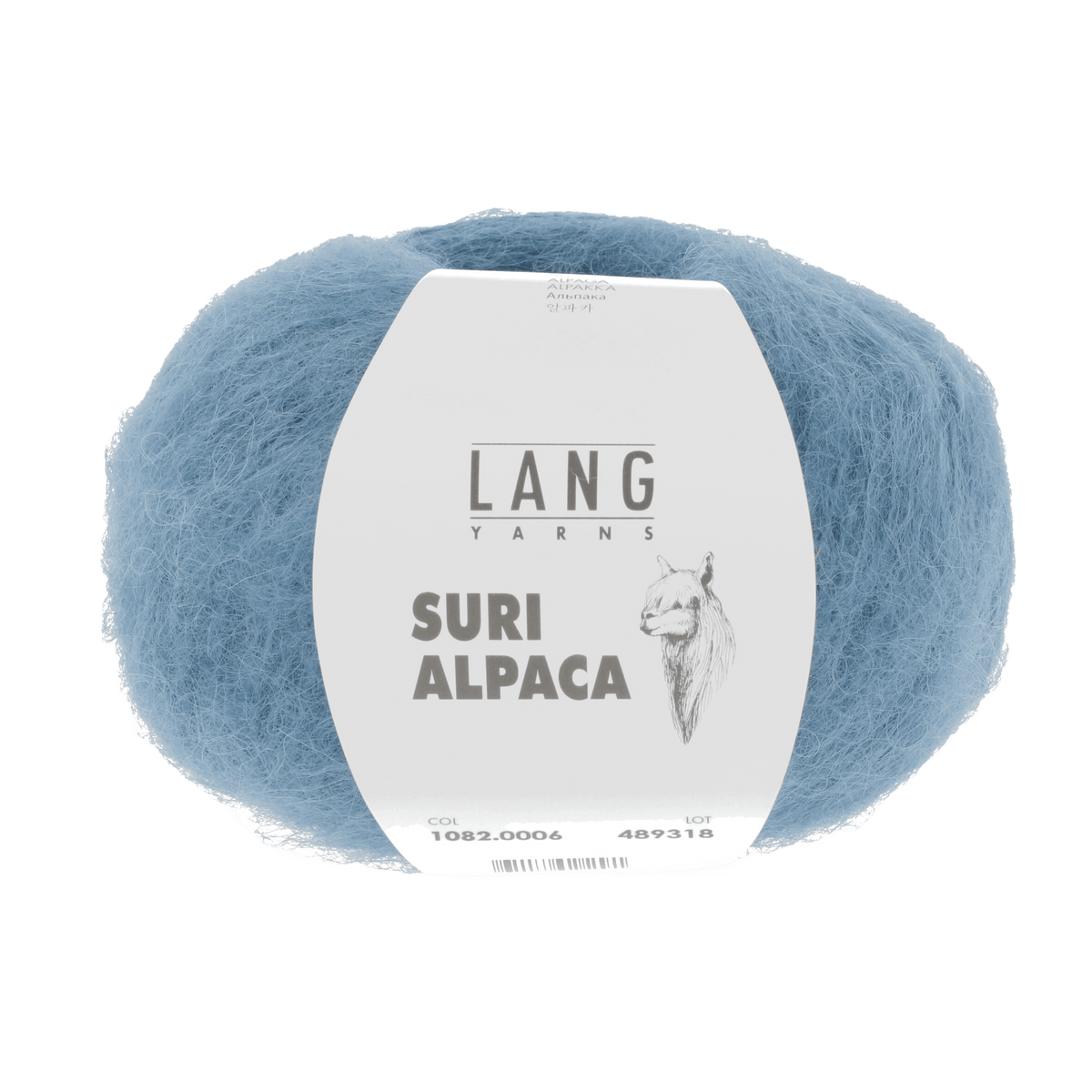 Lang Yarns Knitting Pattern Small-Medium - 16 balls / blue 1082.0006 LAURE Sweater Pattern Bundle in Suri Alpaca by LANGYARNS | Punto 76-012