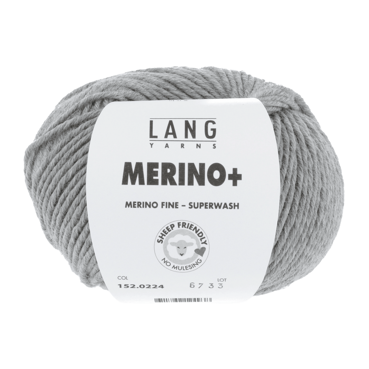 Lang Yarns Knitting Pattern Small-Medium - 16 balls / grey / mélange 152.0224 CAMERON Unisex sweater Pattern Bundle in MerinoPlus by LANGYARNS | Fatto a Mano 286-031