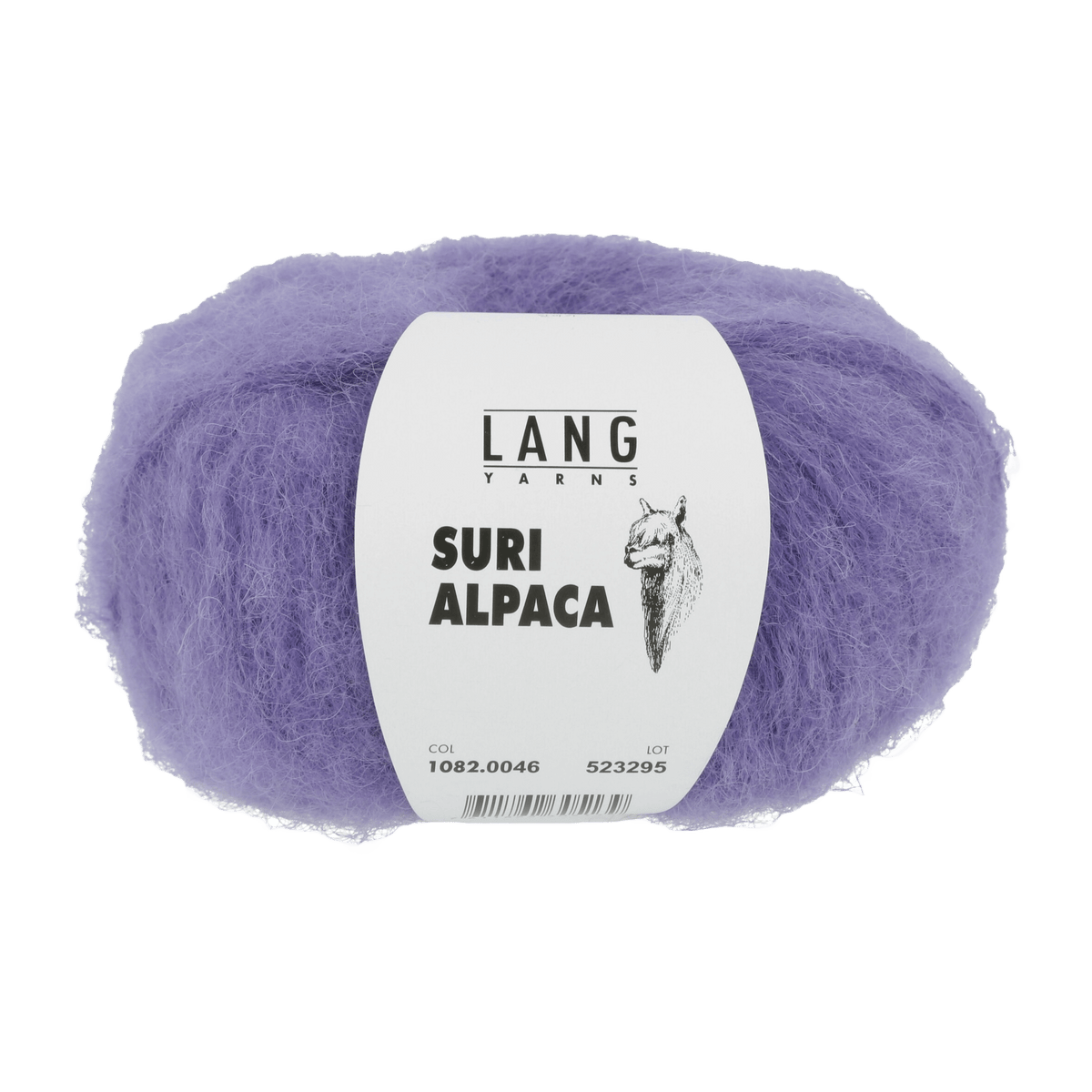 Lang Yarns Knitting Pattern Small-Medium - 16 balls / purple 1082.0046 LAURE Sweater Pattern Bundle in Suri Alpaca by LANGYARNS | Punto 76-012