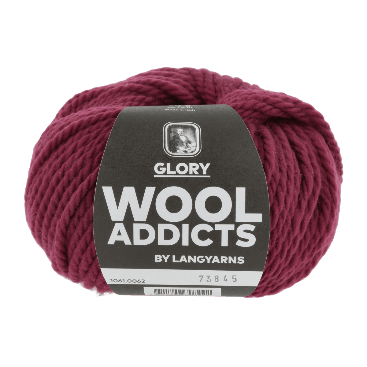 Lang Yarns Knitting Pattern Small-Medium - 16 balls / WINE 1061.0062 APPLIED BOTANY Cardigan Pattern Bundle in Glory by LANGYARNS | WOOLADDICTS #13-001