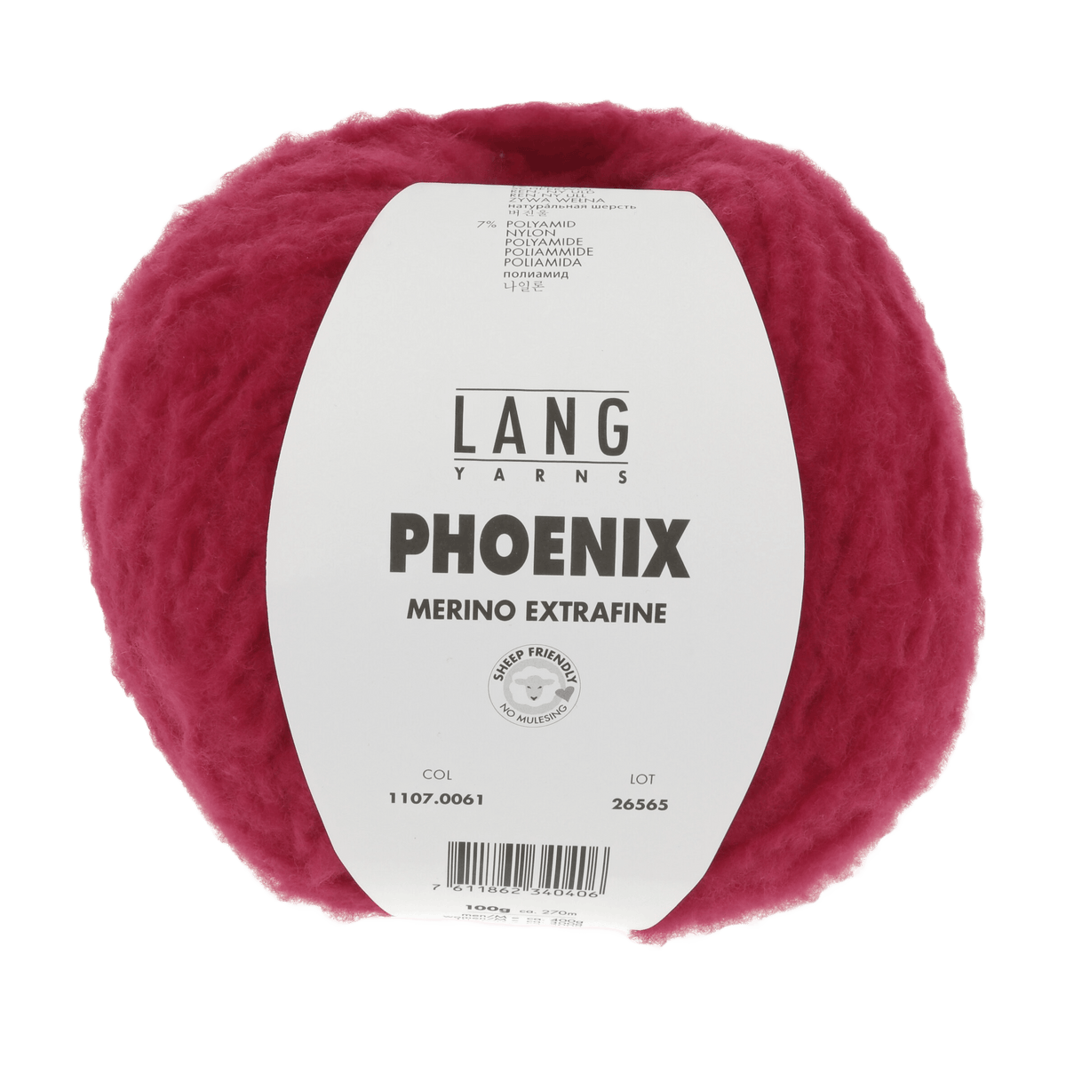 Lang Yarns Knitting Pattern Small-Medium - 2 balls / burgundy 1107.0061 FRAN Vest Pattern Bundle in Phoenix by LANGYARNS | Fatto a Mano 286-007