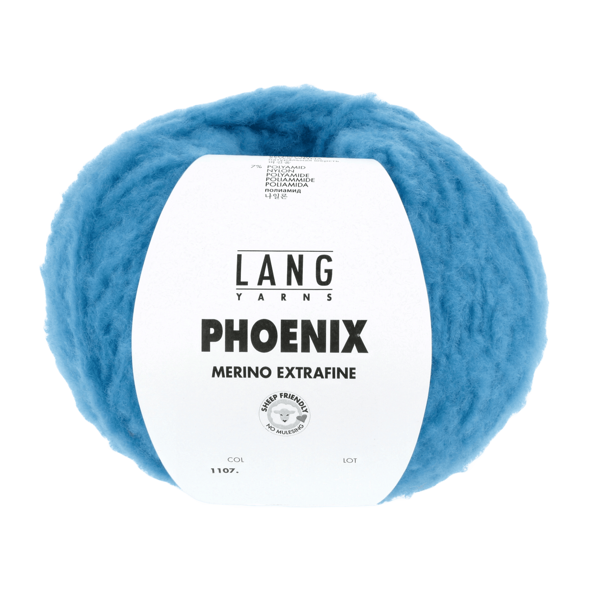 Lang Yarns Knitting Pattern Small-Medium - 2 balls / light turquoise 1107.0078 ADELZA Sweater Pattern Bundle in Phoenix by LANGYARNS | Fatto a Mano 282-031