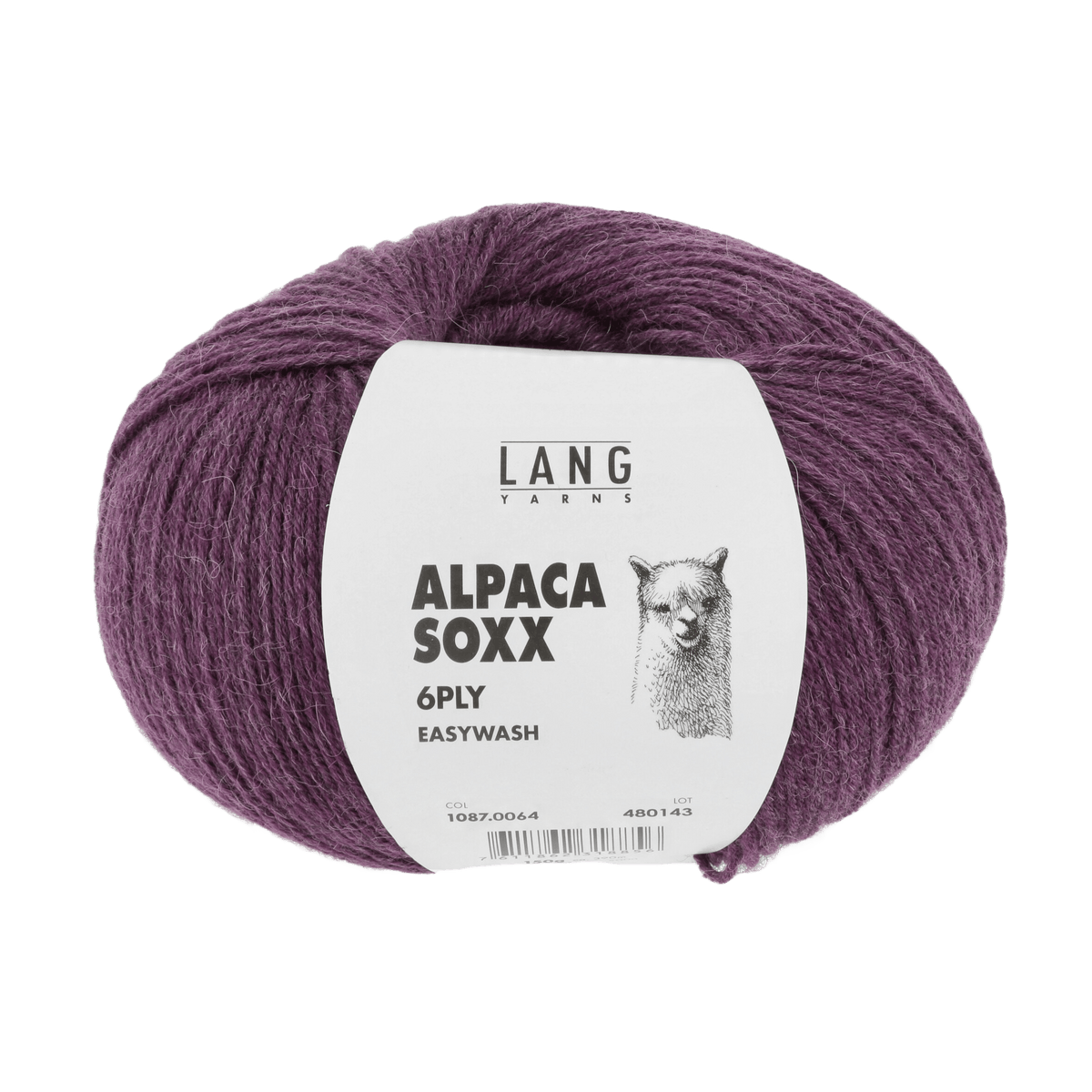 Lang Yarns Knitting Pattern Small-Medium - 3 balls / bordeaux mélange 1087.0064 VARADA Sweater Pattern Bundle in Alpaca Soxx 6ply by LANGYARNS | Punto 76-002