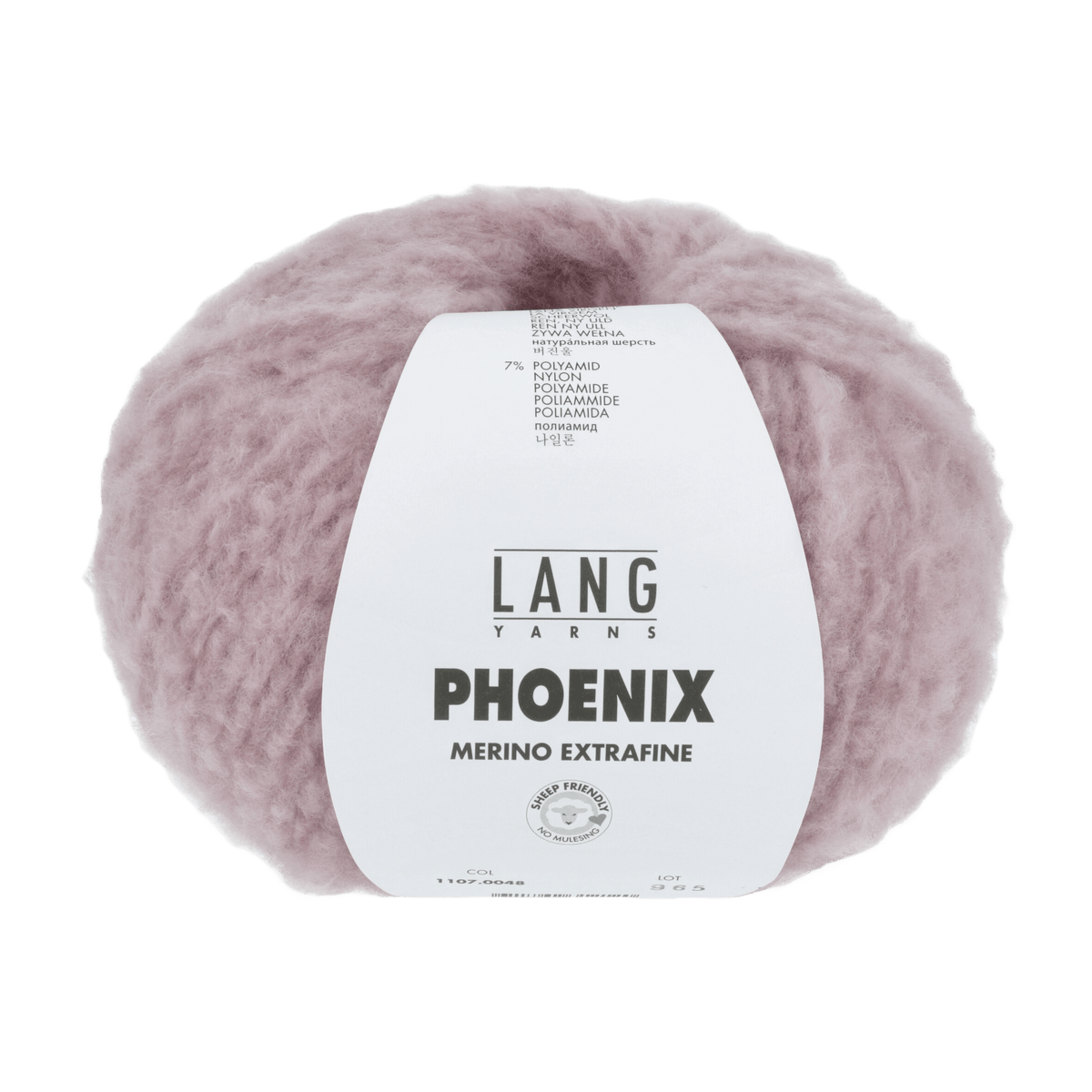 Lang Yarns Knitting Pattern Small-Medium - 3 balls / dusky pink 1107.0048 LISETTE Pattern Bundle in PHOENIX by LANGYARNS | Punto 65-002