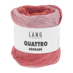 Lang Yarns Knitting Pattern Small-Medium - 3 balls / fuchsia/red/rose 1088.0002 FRANCINE Slipover Pattern Bundle in Quattro Degradé by LANGYARNS | Punto 91-001