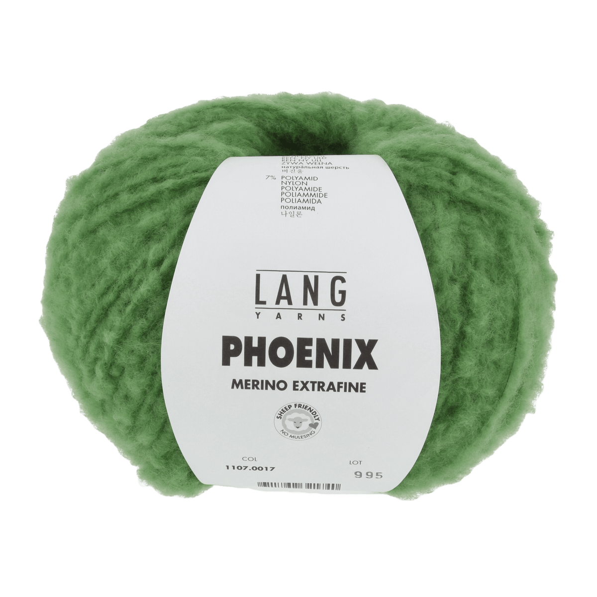 Lang Yarns Knitting Pattern Small-Medium - 3 balls / green 1107.0017 ELSIE Cardigan Pattern Bundle in Phoenix by LANGYARNS | Fatto a Mano 282-030