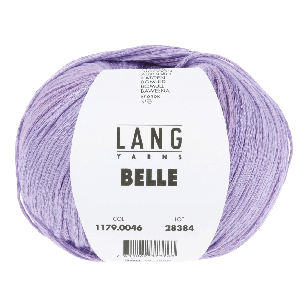Lang Yarns Knitting Pattern Small-Medium - 3 balls / lavender 1179.0046 Anais Crochet Top Pattern Bundle in Belle by LANGYARNS | Fatto a Mano 288-011