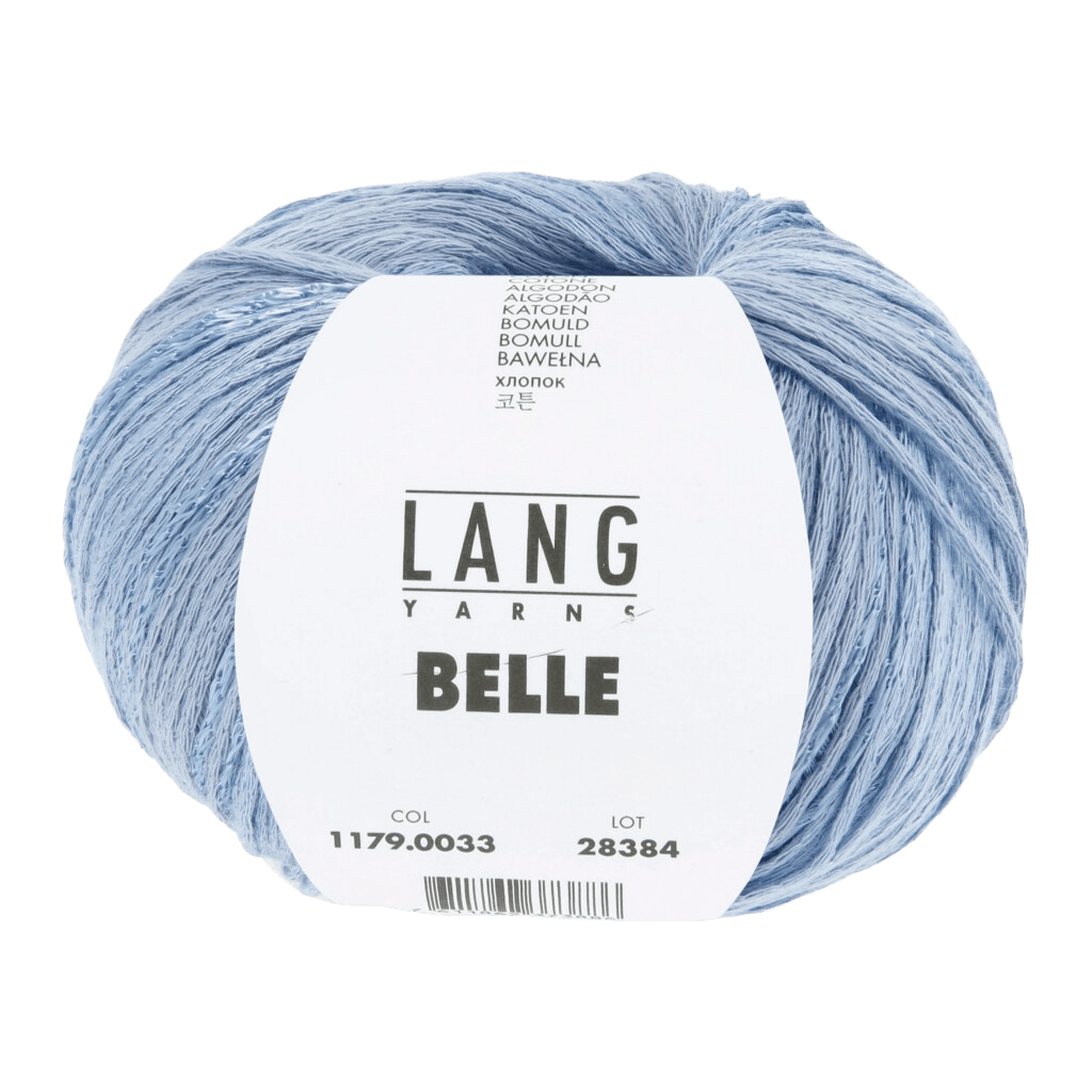 Lang Yarns Knitting Pattern Small-Medium - 3 balls / light jeans 1179.0033 Anais Crochet Top Pattern Bundle in Belle by LANGYARNS | Fatto a Mano 288-011