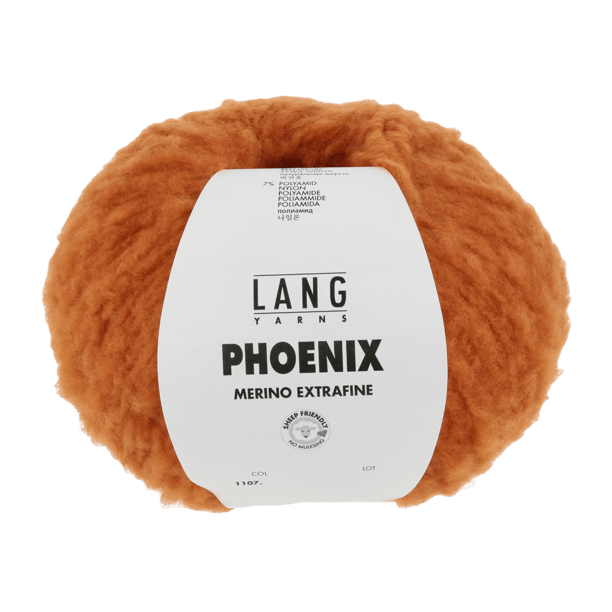 Lang Yarns Knitting Pattern Small-Medium - 3 balls / orange 1107.0059 LISETTE Pattern Bundle in PHOENIX by LANGYARNS | Punto 65-002