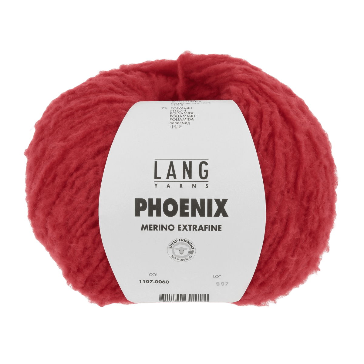 Lang Yarns Knitting Pattern Small-Medium - 3 balls / red 1107.0060 LAURA Pattern Bundle in PHOENIX by LANGYARNS | Punto 65-001