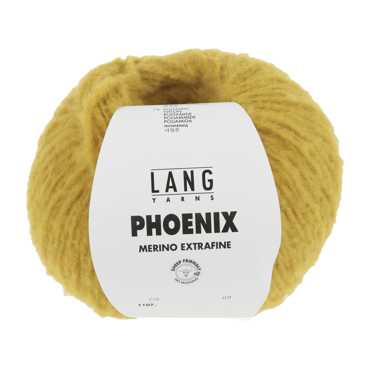 Lang Yarns Knitting Pattern Small-Medium - 3 balls / yellow 1107.0013 ELSIE Cardigan Pattern Bundle in Phoenix by LANGYARNS | Fatto a Mano 282-030