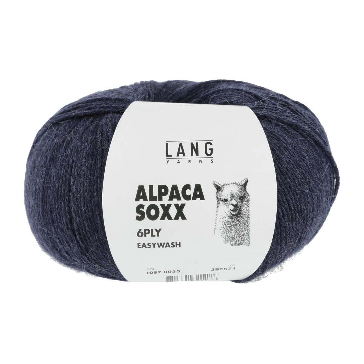 Lang Yarns Knitting Pattern Small-Medium - 4 balls / blue marine mélange 1087.0035 VIOLET Sweater Pattern Bundle in ALPACA SOXX 6PLY by LANGYARNS | Fatto a Mano 278-049