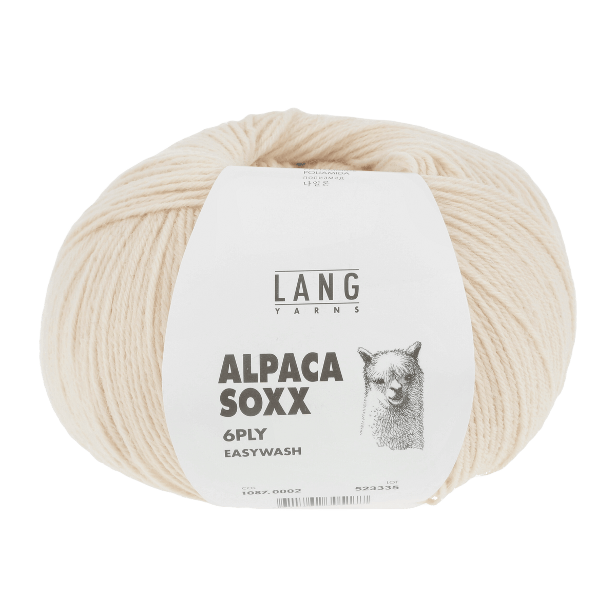 Lang Yarns Knitting Pattern Small-Medium - 4 balls / cream 1087.0002 ROSA Sweater Pattern Bundle in ALPACA SOXX 6PLY by LANGYARNS | Fatto a Mano 278-058
