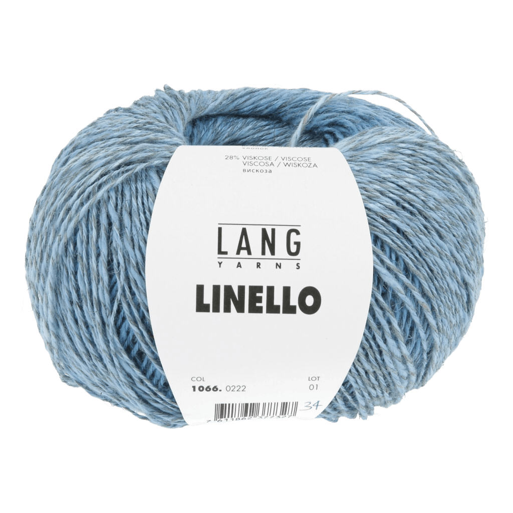 Lang Yarns Knitting Pattern Small-Medium - 4 balls / lilac 1066.0222 FINJA Slipover Pattern Bundle in Linello by LANGYARNS | Fatto a Mano 284-052