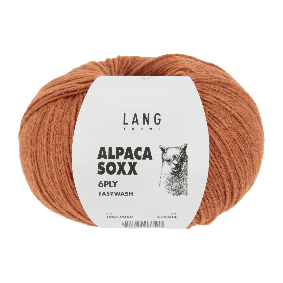 Lang Yarns Knitting Pattern Small-Medium - 4 balls / orange mélange 1087.0059 VIOLET Sweater Pattern Bundle in ALPACA SOXX 6PLY by LANGYARNS | Fatto a Mano 278-049