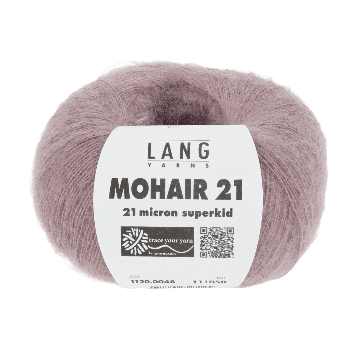Lang Yarns Knitting Pattern Small-Medium - 5 balls / dusky pink 1120.0048 CARMELA Loose-fitting vest Pattern Bundle in MOHAIR 21 by LANGYARNS | Fatto a Mano 278-026