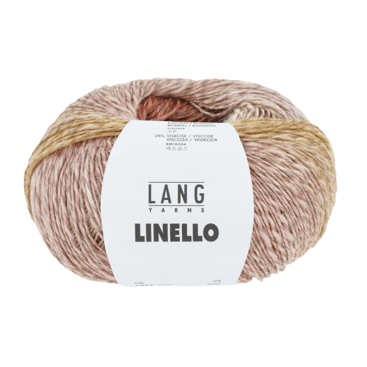Lang Yarns Knitting Pattern Small-Medium - 5 balls / green/light blue/mustard yellow 1066.0109 Alba Dress Pattern Bundle in Linello by LANGYARNS | Fatto a Mano 288-012