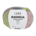 Lang Yarns Knitting Pattern Small-Medium - 5 balls / light green/bleu/orange 1145.0006 CARA Short-sleeved sweater Pattern Bundle in Magnolia by LANGYARNS | Punto 74-010