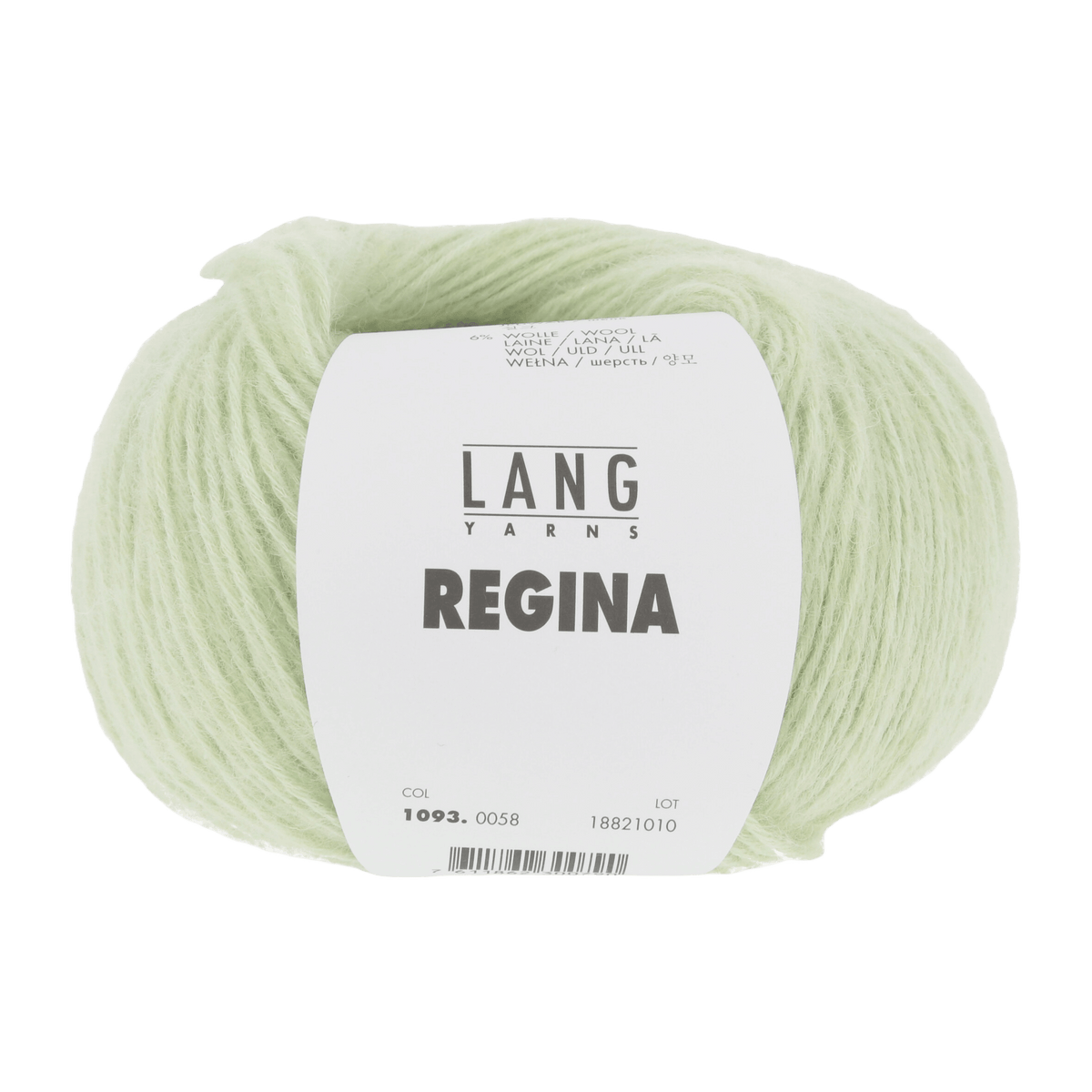 Lang Yarns Knitting Pattern Small-Medium - 5 balls / mint 1093.0058 LORENA Raglan sweater Pattern Bundle in Regina by LANGYARNS | Fatto a Mano 286-024