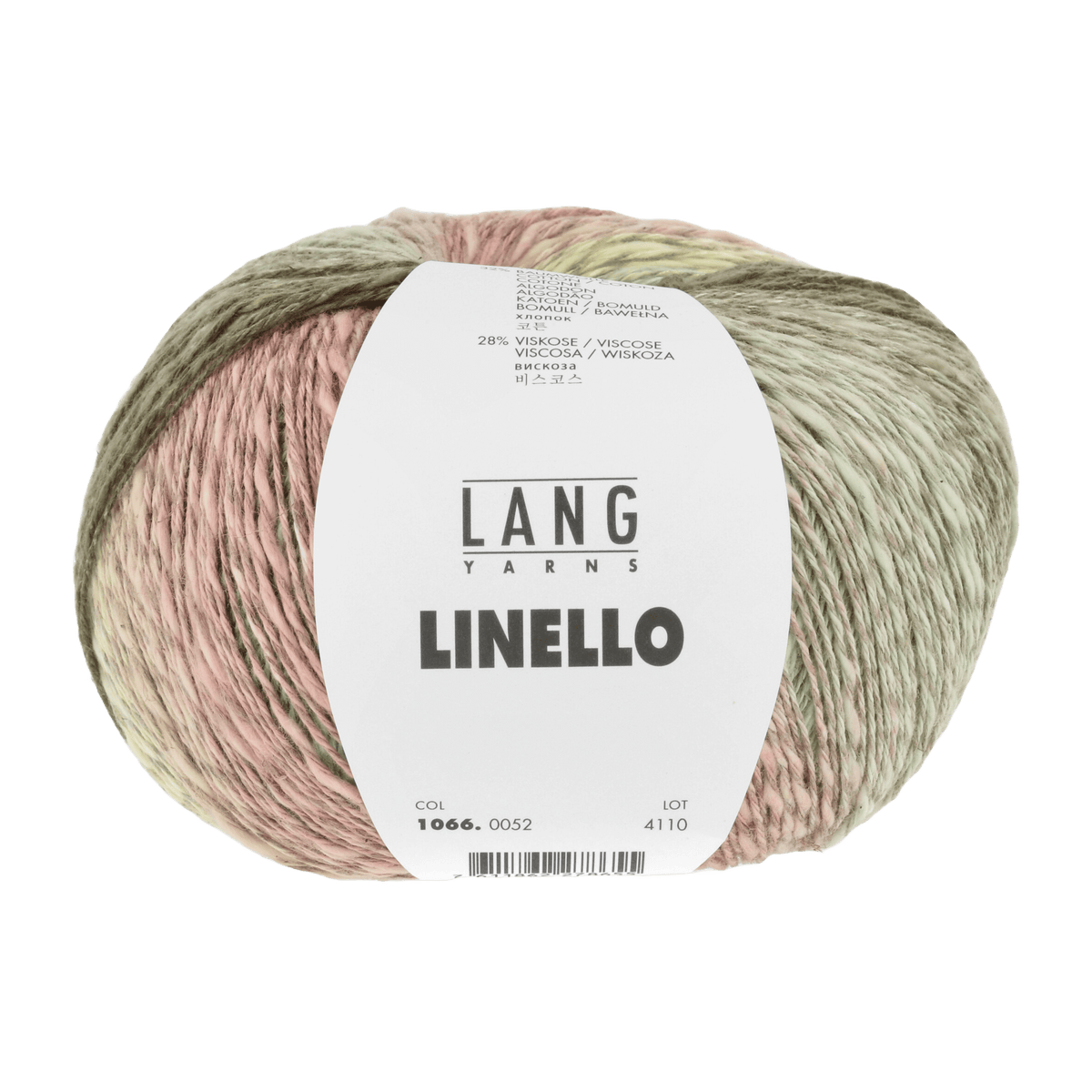 Lang Yarns Knitting Pattern Small-Medium - 5 balls / multicolour 1066.0052 Alba Dress Pattern Bundle in Linello by LANGYARNS | Fatto a Mano 288-012