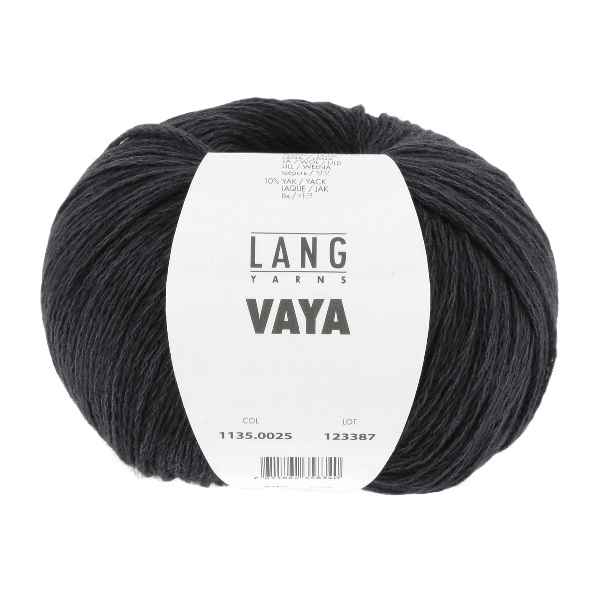 Lang Yarns Knitting Pattern Small-Medium - 5 balls / navy 1135.0025 KORA Slipover Pattern Bundle in Vaya by LANGYARNS | Fatto a Mano 284-036