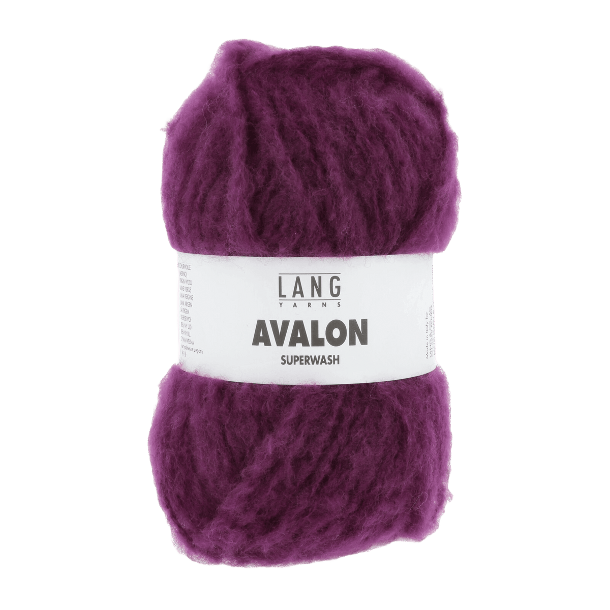 Lang Yarns Knitting Pattern Small-Medium - 5 balls / plum 1171.0048 JACKY Sweater Pattern Bundle in Avalon by LANGYARNS | Fatto a Mano 286-018