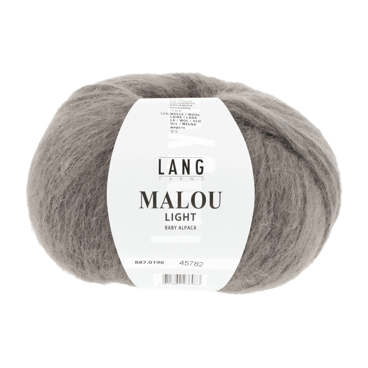 Lang Yarns Knitting Pattern Small-Medium - 5 balls / stone 887.0196 PANDORA Sweater Pattern Bundle in Malou Light by LANGYARNS | Fatto a Mano 282-002
