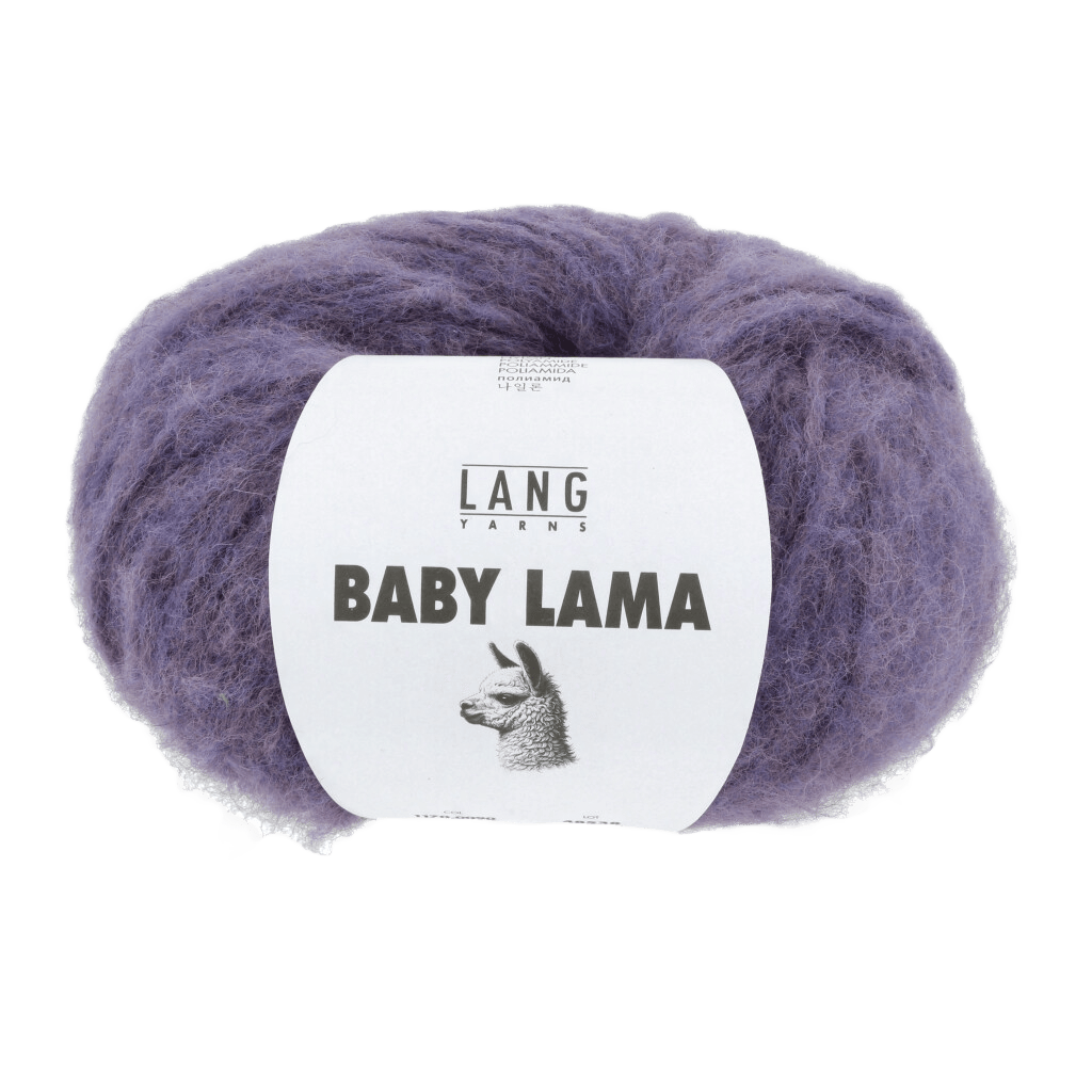 Lang Yarns Knitting Pattern Small-Medium - 5 balls / VIOLETT 1170.0090 INGRID Slipover Top Down Pattern Bundle in Baby Lama by LANGYARNS | Punto 089