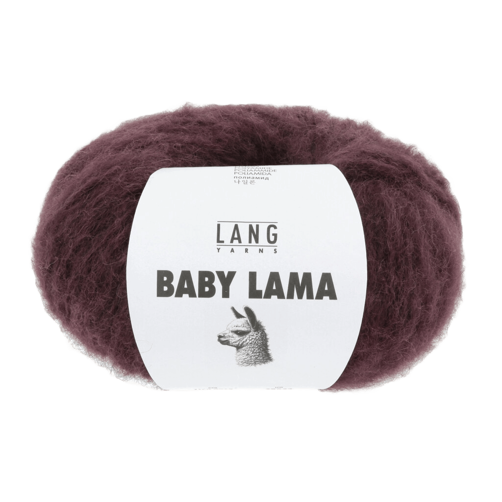 Lang Yarns Knitting Pattern Small-Medium - 5 balls / WEINROT 1170.0062 INGRID Slipover Top Down Pattern Bundle in Baby Lama by LANGYARNS | Punto 089