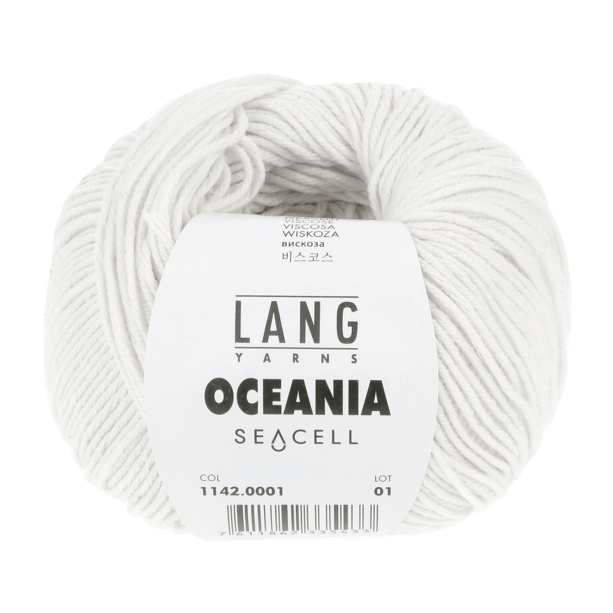 Lang Yarns Knitting Pattern Small-Medium - 5 balls / white 1142.0001 Matoaka Top Pattern Bundle in Oceania by LANGYARNS | Fatto a Mano 288-060