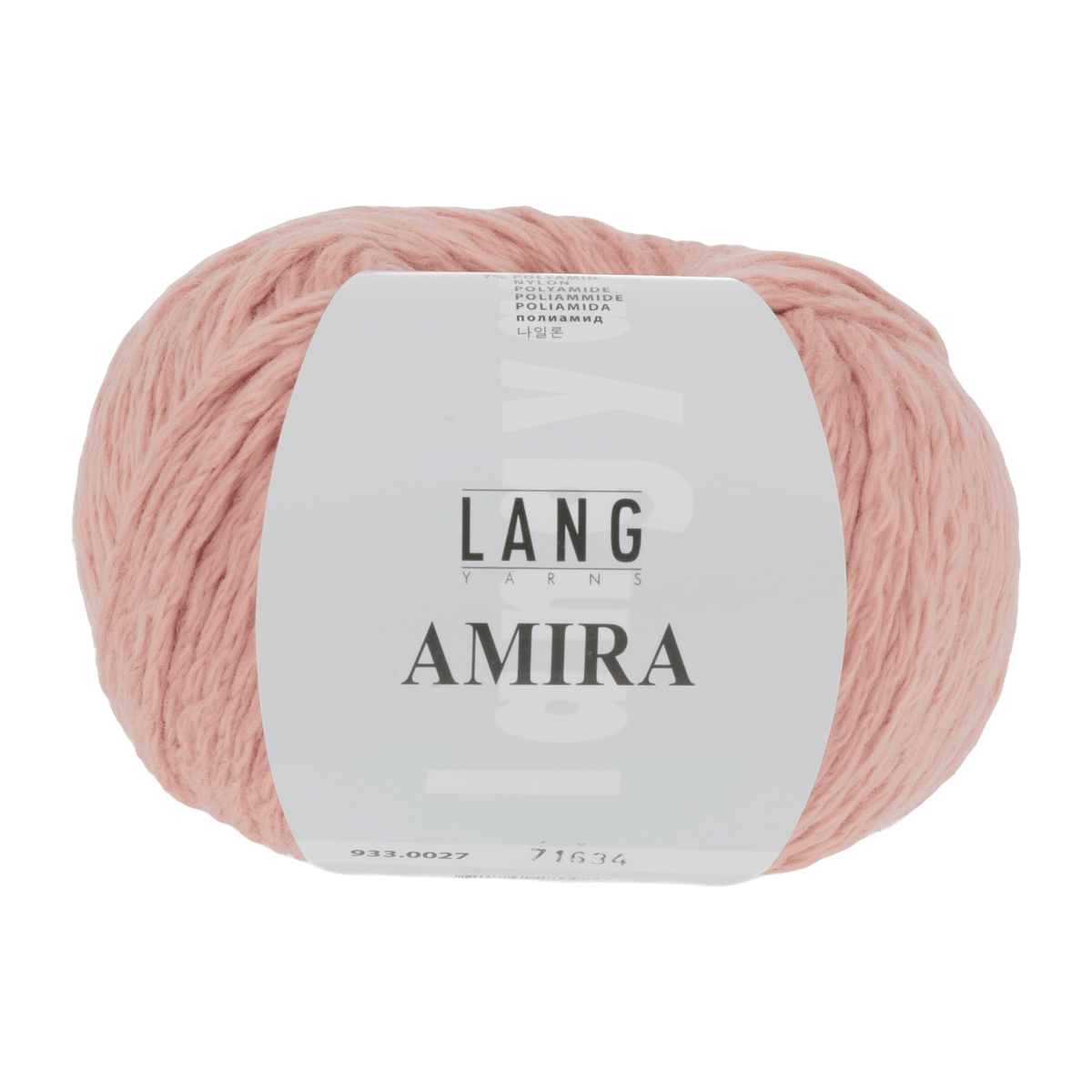 Lang Yarns Knitting Pattern Small-Medium - 6 balls / apricot 933.0027 NARA Slipover Pattern Bundle in Amira by LANGYARNS | Fatto a Mano 284-004