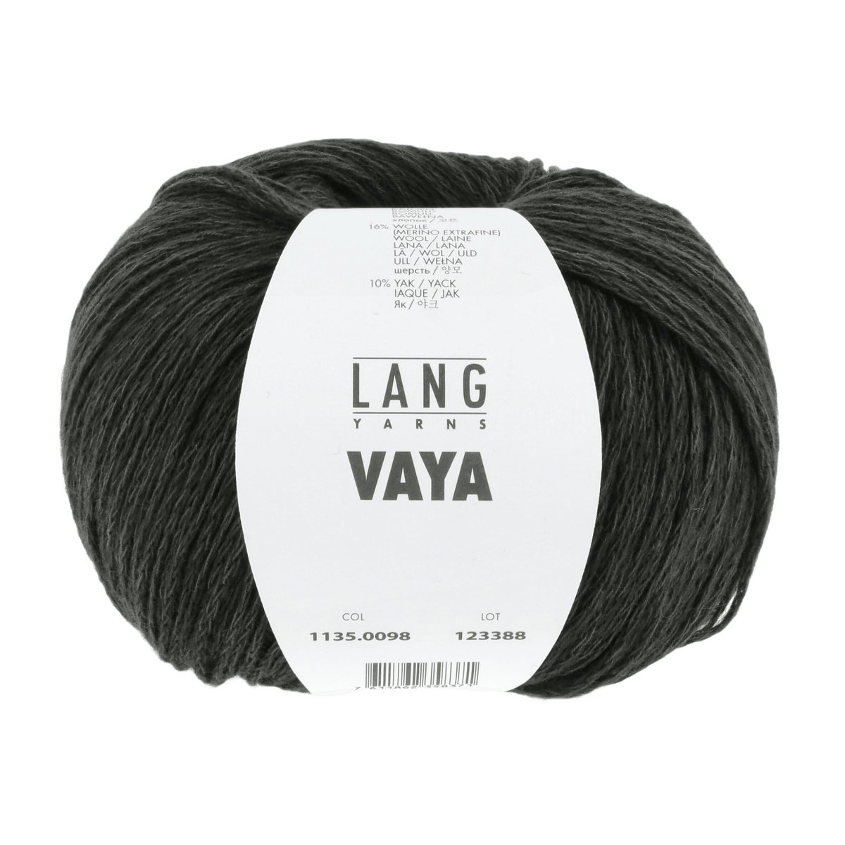 Lang Yarns Knitting Pattern Small-Medium - 6 balls / forest green 1135.0098 DANIELLE Slipover Pattern Bundle in Vaya by LANGYARNS | Fatto a Mano 280-020