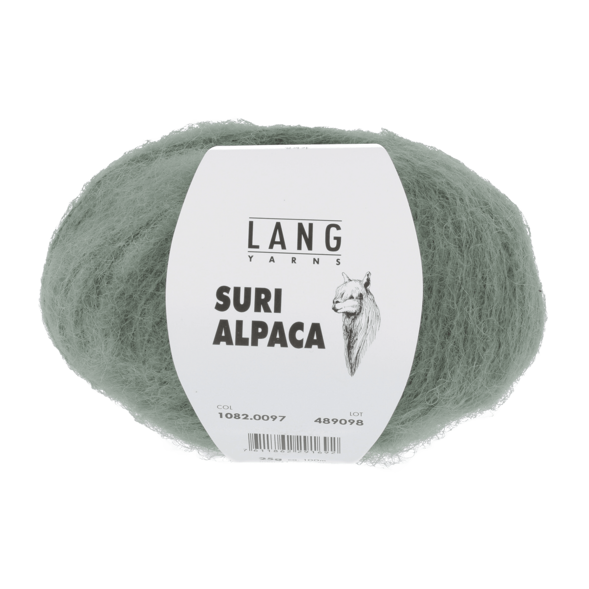 Lang Yarns Knitting Pattern Small-Medium - 6 balls / ivy 1082.0097 GIULIA Vest Pattern Bundle in Suri Alpaca by LANGYARNS | Fatto a Mano 286-057