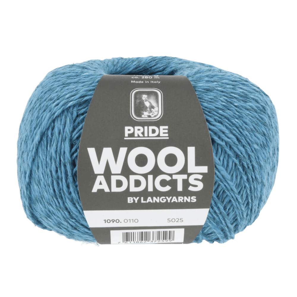 Lang Yarns Knitting Pattern Small-Medium - 6 balls / LAGOON 1090.0110 UNHURRIED MIND Sweater Pattern Bundle in Pride by LANGYARNS | WOOLADDICTS #16-001