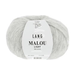 Lang Yarns Knitting Pattern Small-Medium - 6 balls / light grey 887.0003 ELEANOR Sweater Pattern Bundle in MALOU LIGHT by LANGYARNS | Fatto a Mano 278-015