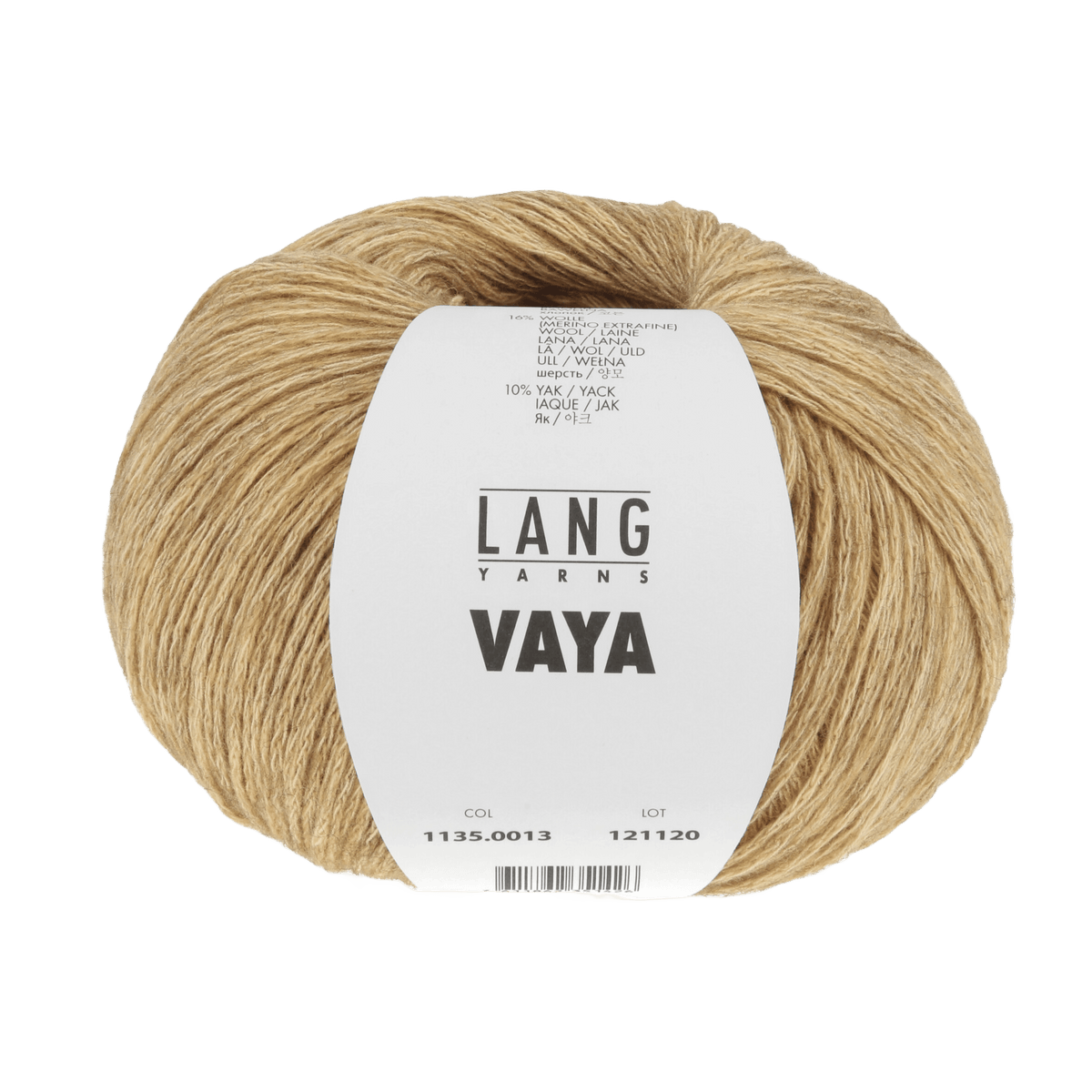 Lang Yarns Knitting Pattern Small-Medium - 6 balls / light yellow 1135.0013 BLAKE Slipover Pattern Bundle in Vaya by LANGYARNS | Fatto a Mano 286-037