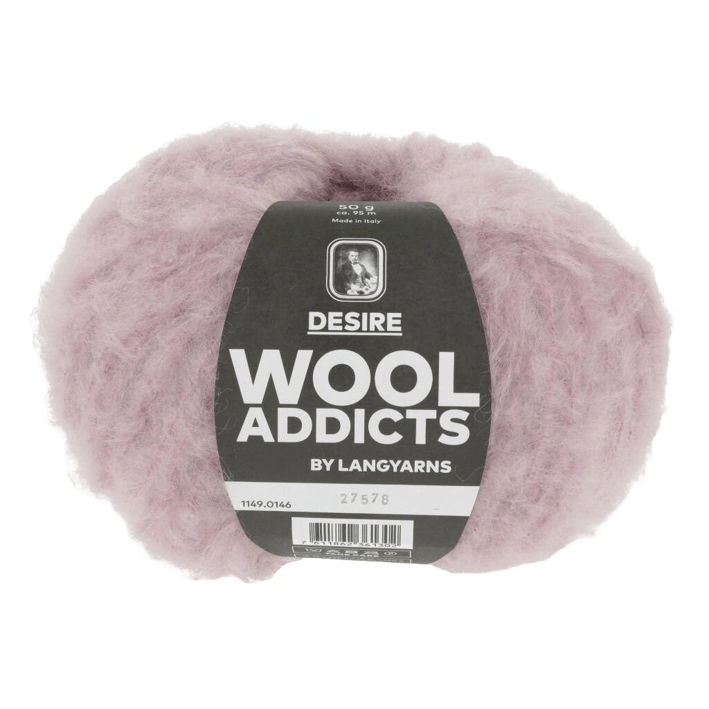 Lang Yarns Knitting Pattern Small-Medium - 6 balls / MAUVE 1149.0146 OPEN SKY Sweater Pattern Bundle in Desire by LANGYARNS | WOOLADDICTS #15-001