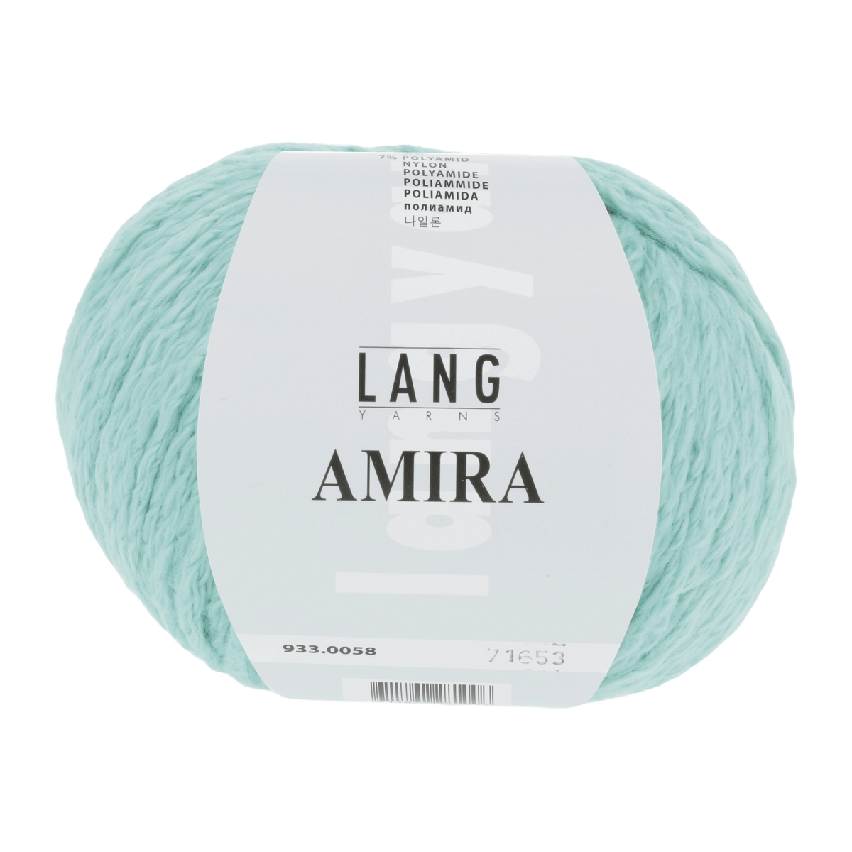 Lang Yarns Knitting Pattern Small-Medium - 6 balls / mint 933.0058 NARA Slipover Pattern Bundle in Amira by LANGYARNS | Fatto a Mano 284-004