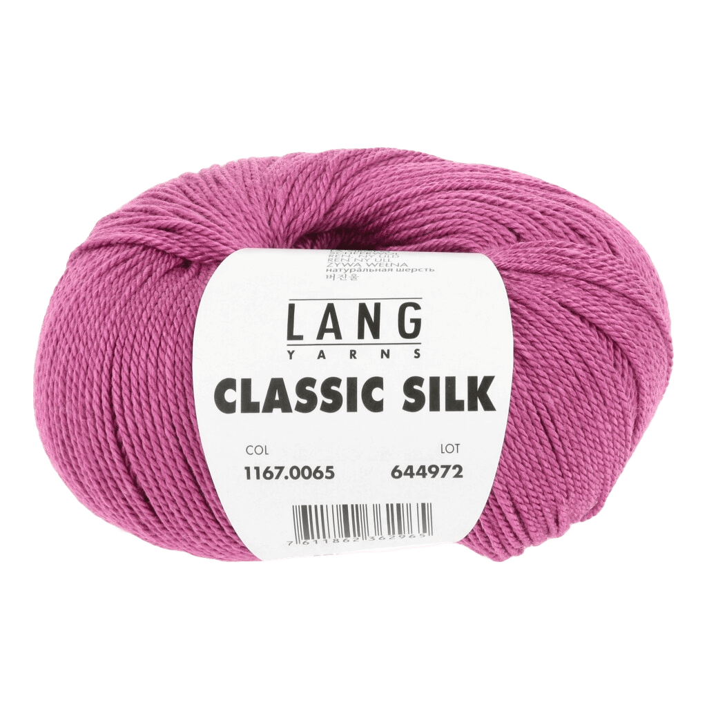 Lang Yarns Knitting Pattern Small-Medium - 6 balls / pink 1167.0065 ASHANTI Vest Pattern Bundle in Classic Silk by LANGYARNS | Fatto a Mano 286-011